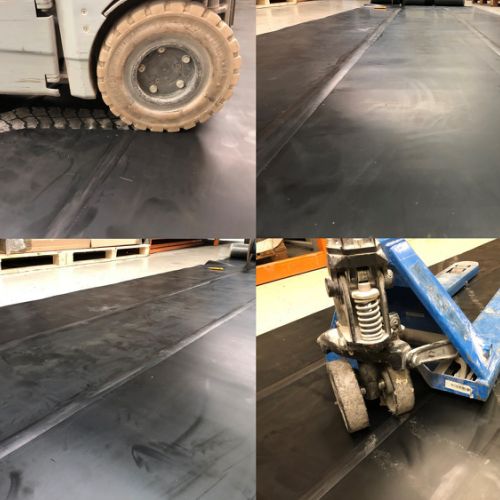 Profilé caoutchouc pour jonction tapis